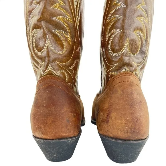 Laredo Women’s Kadi Brown Leather Western Cowboy Boots