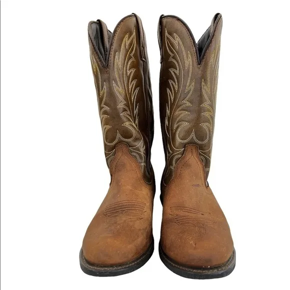 Laredo Women’s Kadi Brown Leather Western Cowboy Boots