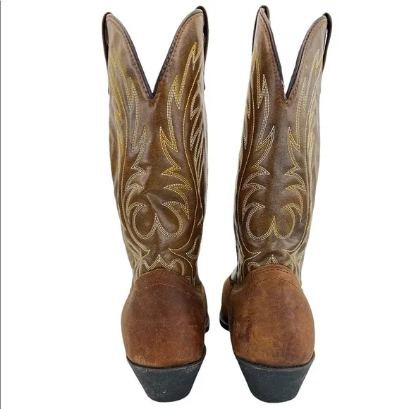 Laredo Women’s Kadi Brown Leather Western Cowboy Boots