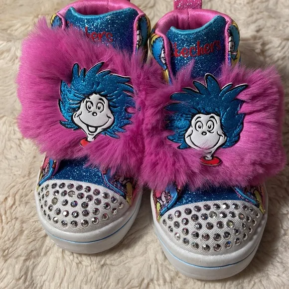 Like new Skechers X Dr Seuss Light Up Limited Edition Sneakers Little Gi…