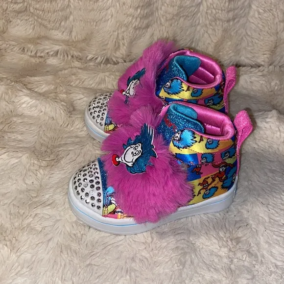 Like new Skechers X Dr Seuss Light Up Limited Edition Sneakers Little Gi…