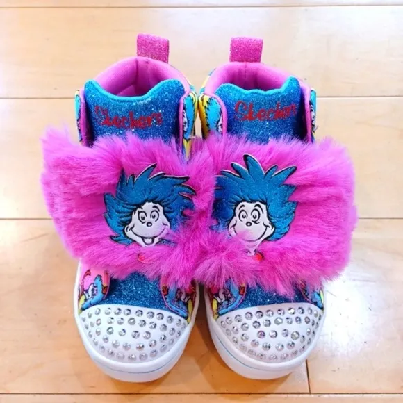 Like new Skechers X Dr Seuss Light Up Limited Edition Sneakers Little Gi…