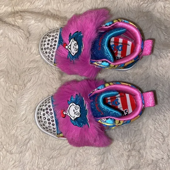 Like new Skechers X Dr Seuss Light Up Limited Edition Sneakers Little Gi…