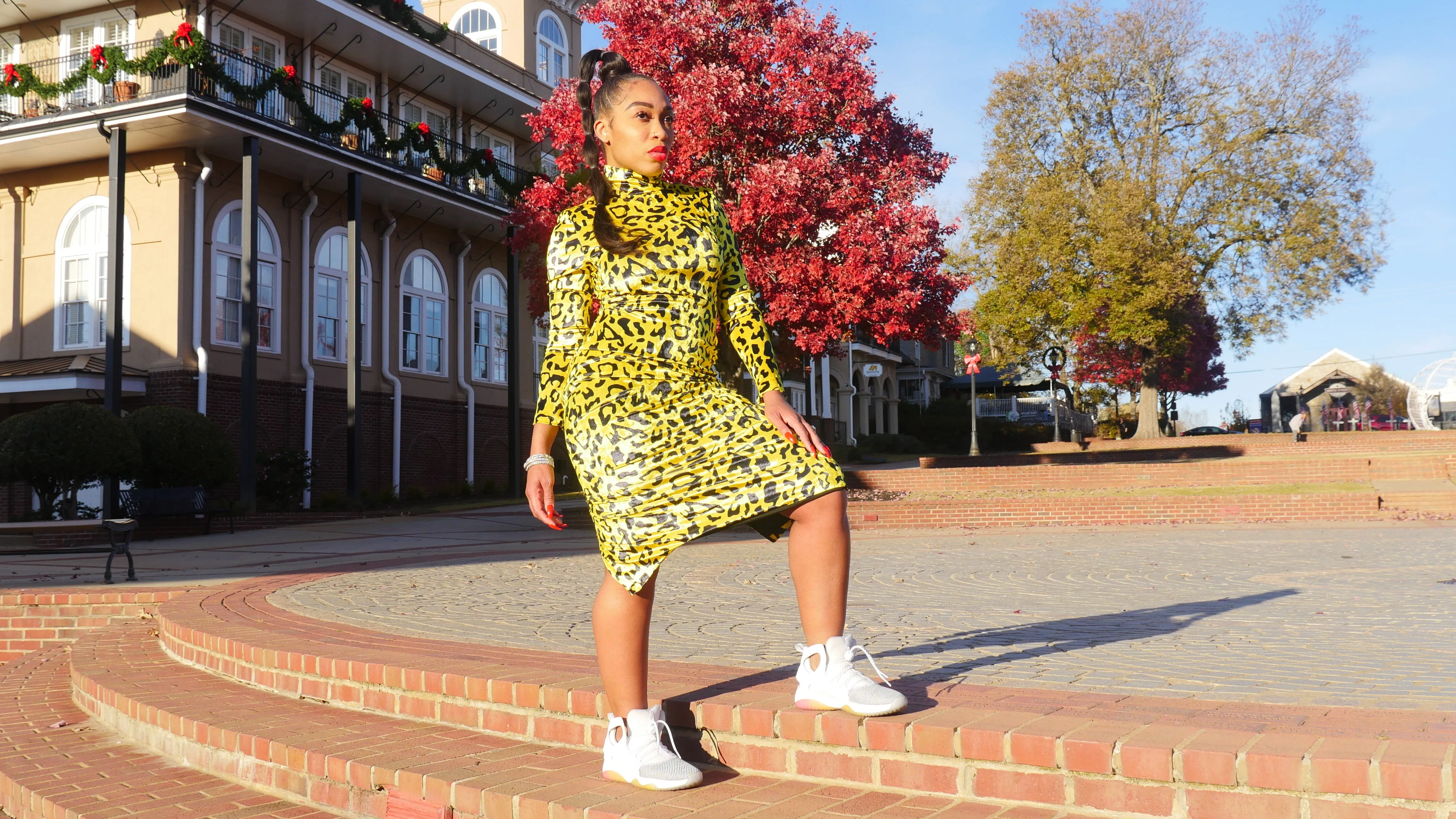 Lime Leopard Dress