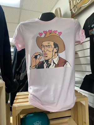 Lollipop Cowboy Tee: Pink