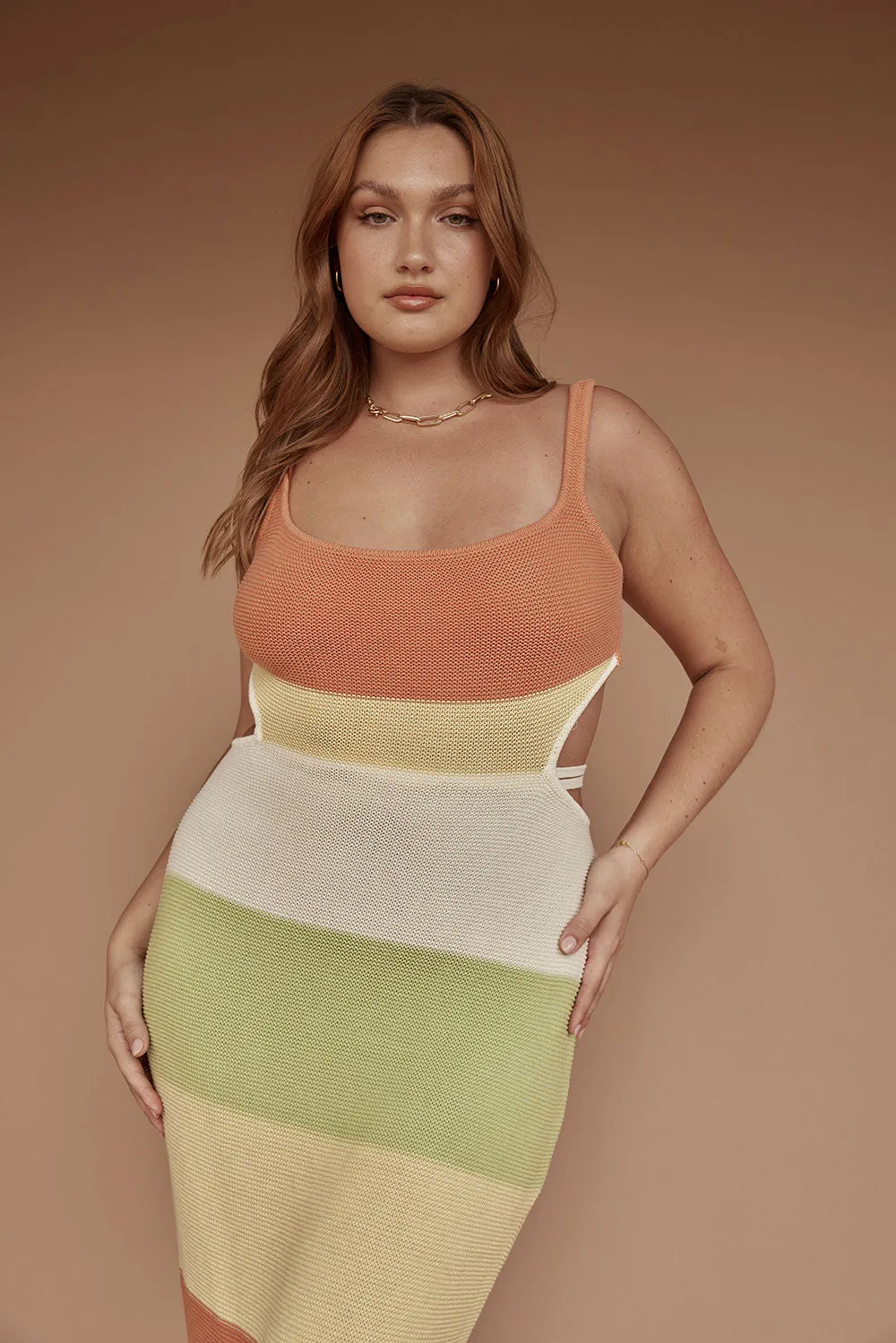London Knit Dress - Earth