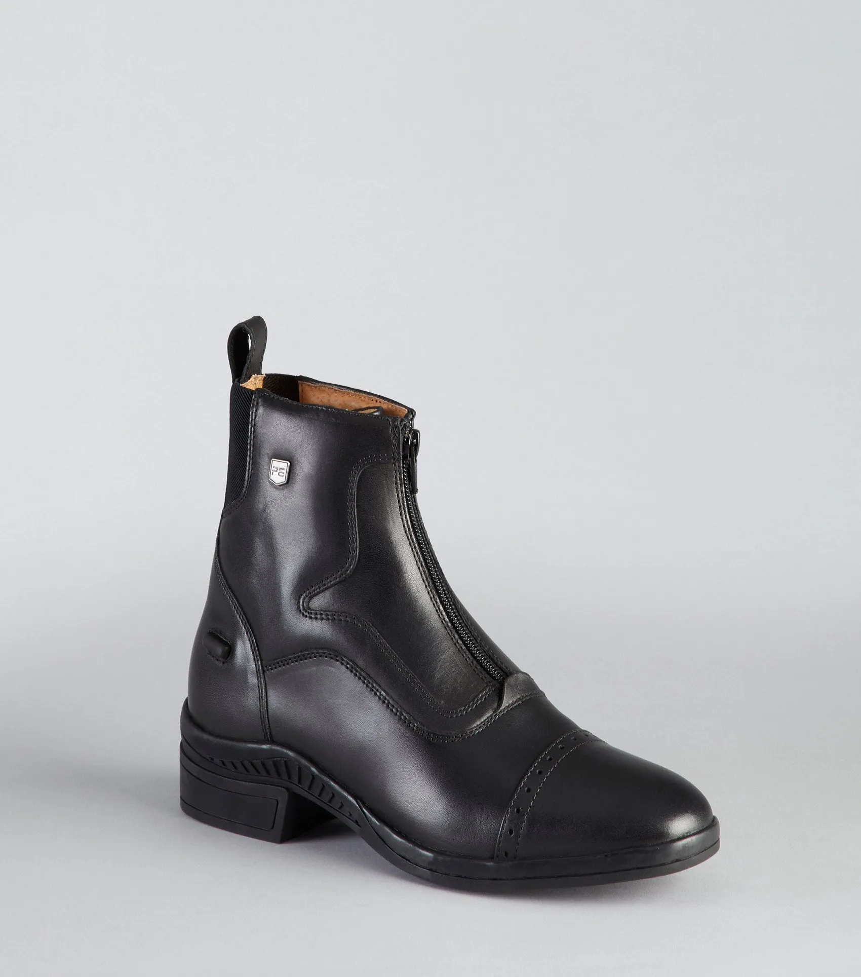 Loxley Ladies Leather Paddock/Riding Boots Black