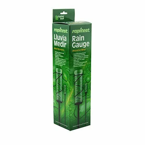 Luster Leaf Rapitest Decorative Metal Rain Gauge