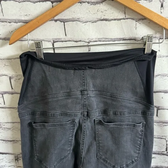 Madewell Maternity Over-the-Belly Skinny Jeans in Black Sea SZ 27