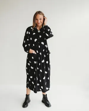 Magda Blizzard Print Dress