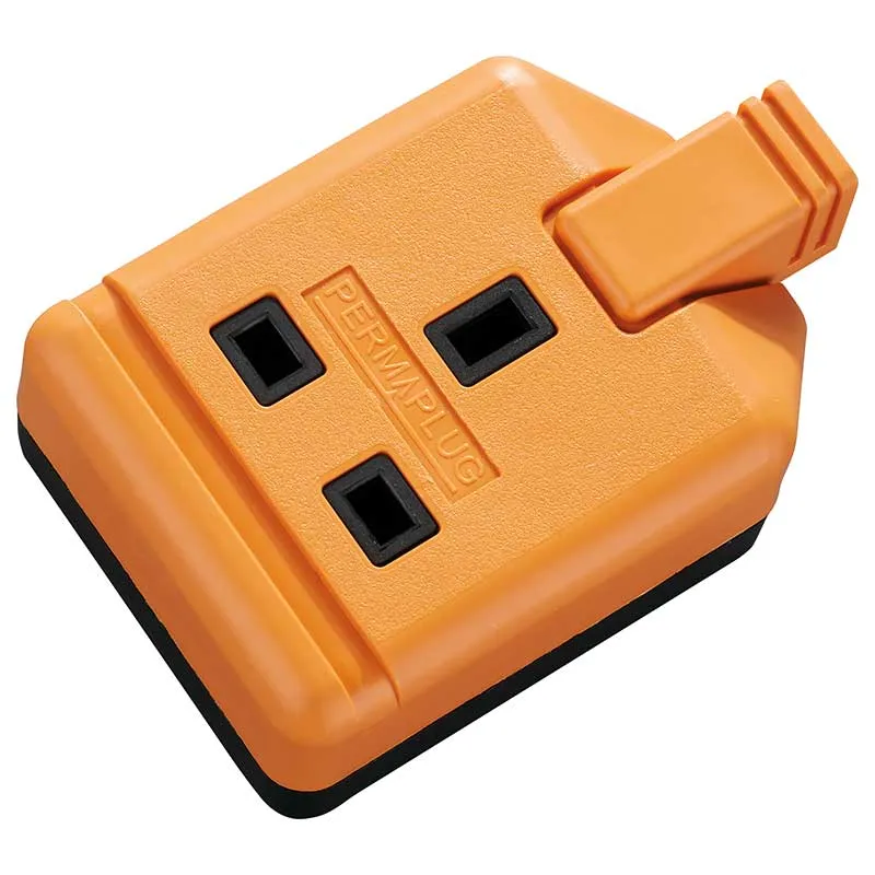 Masterplug EXS13110O 1 Socket 10m 13A Heavy Duty Extension Lead Orange