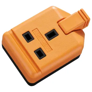 Masterplug EXS13110O 1 Socket 10m 13A Heavy Duty Extension Lead Orange