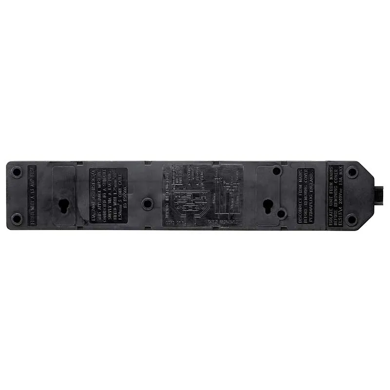 Masterplug EXS1342B 4 Socket 2m 13A Heavy Duty Extension Lead Black
