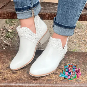 May I White Booties