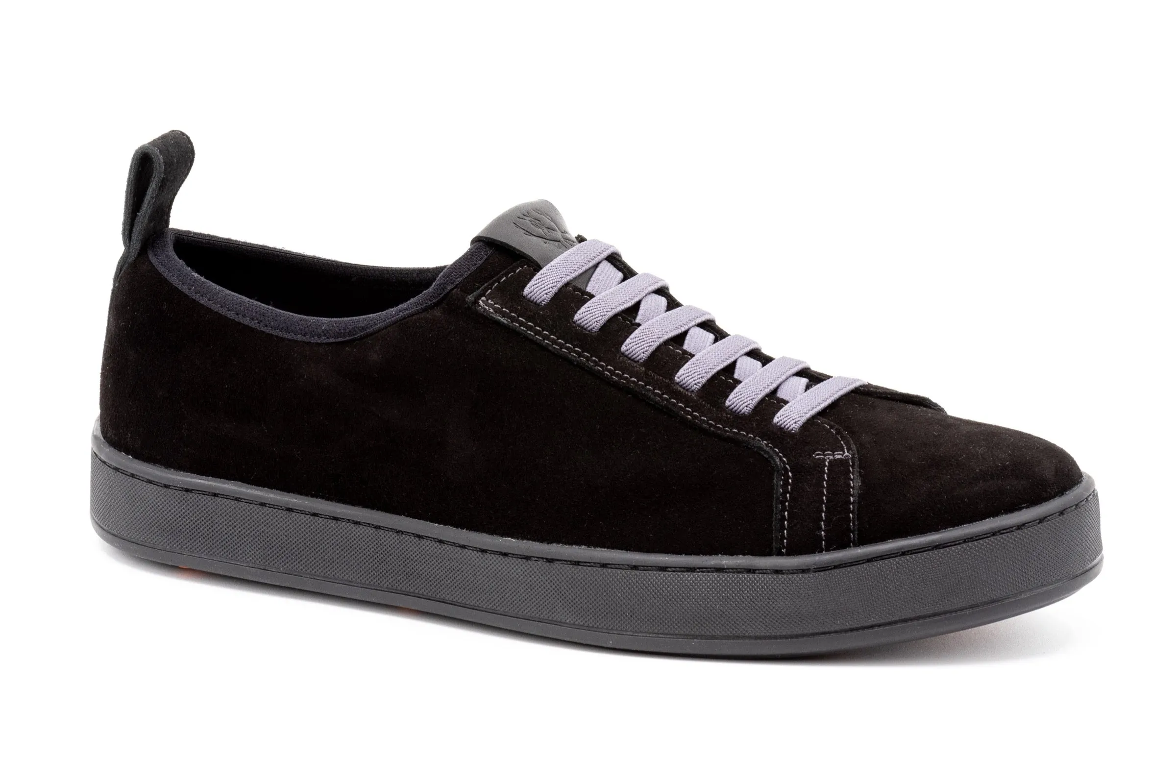 MD Signature Sheep Skin Suede Sneakers - Black