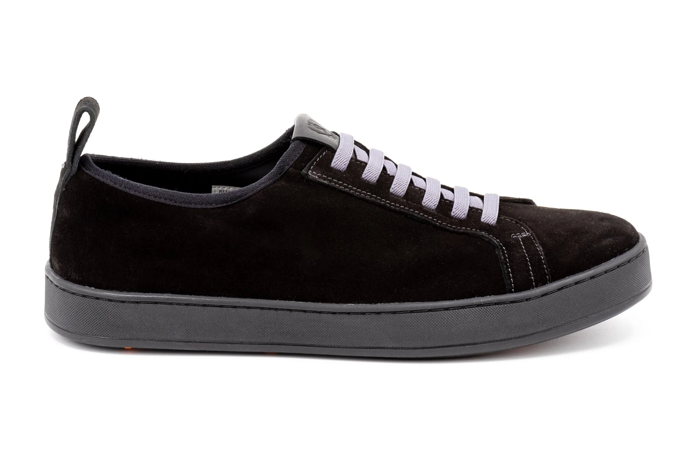 MD Signature Sheep Skin Suede Sneakers - Black