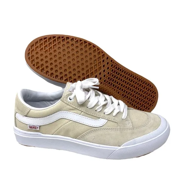 💖MEGA SALE💖VANS Berle Whitecap Suede Low Top White Tan  Women’s  VN0A5JIJ83M
