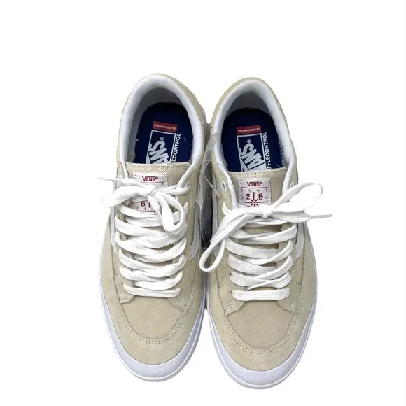 💖MEGA SALE💖VANS Berle Whitecap Suede Low Top White Tan  Women’s  VN0A5JIJ83M