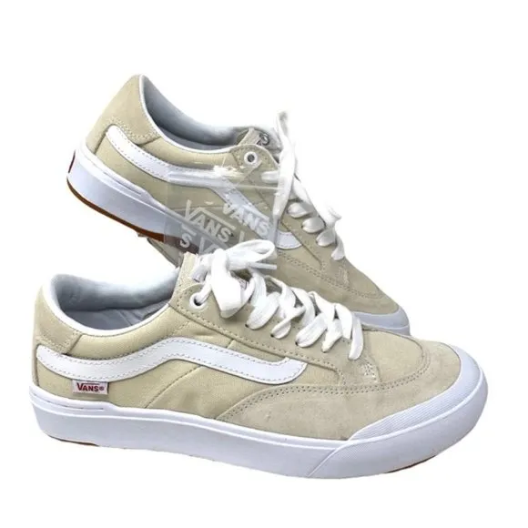 💖MEGA SALE💖VANS Berle Whitecap Suede Low Top White Tan  Women’s  VN0A5JIJ83M