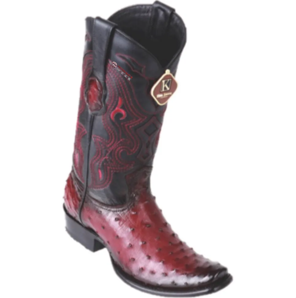 Men’s King Exotic Ostrich Boots Dubai Toe