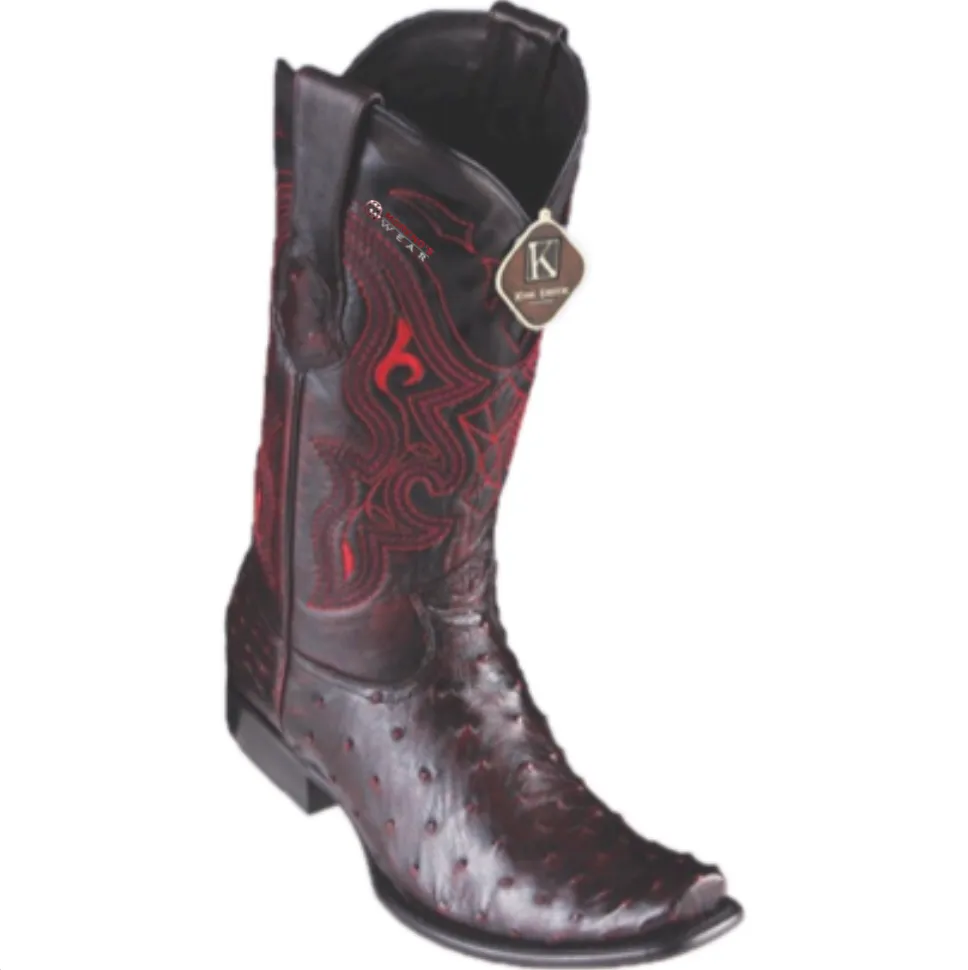 Men’s King Exotic Ostrich Boots Dubai Toe