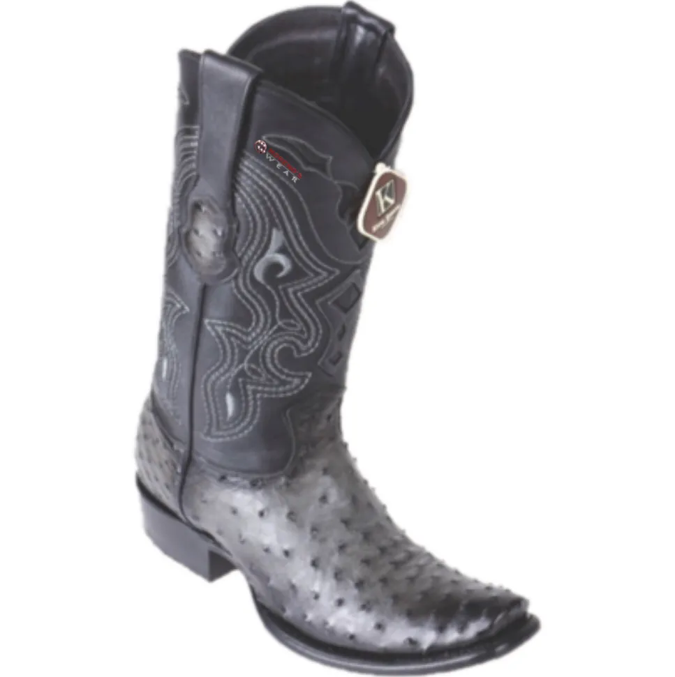 Men’s King Exotic Ostrich Boots Dubai Toe