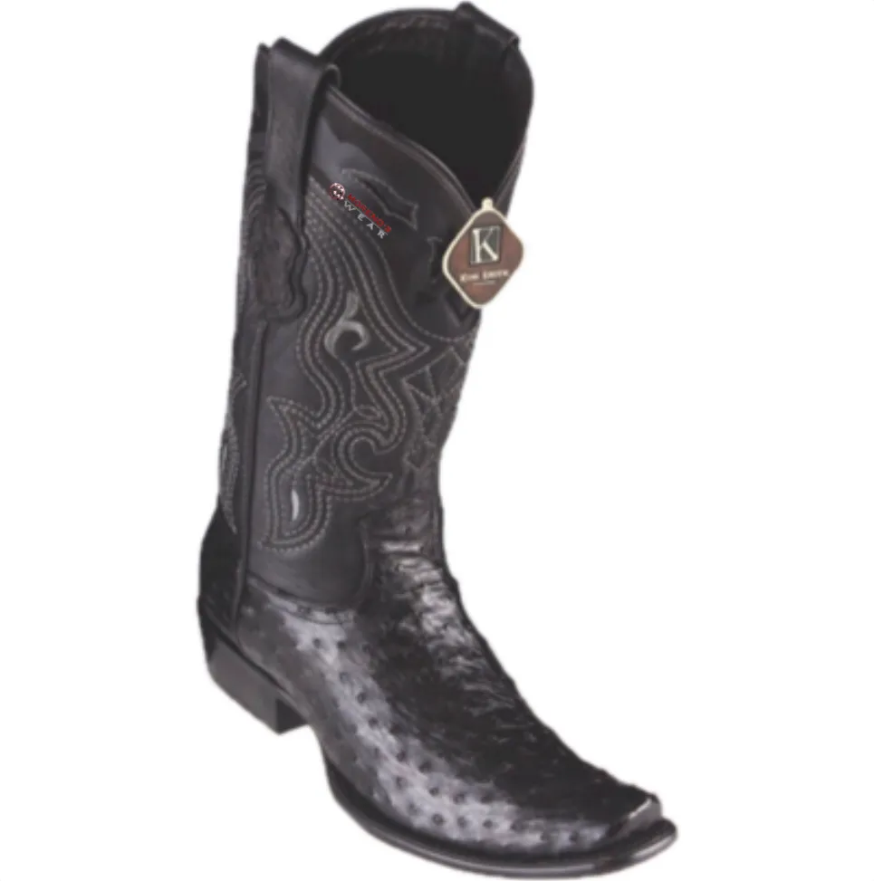 Men’s King Exotic Ostrich Boots Dubai Toe