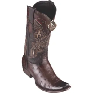 Men’s King Exotic Ostrich Boots Dubai Toe
