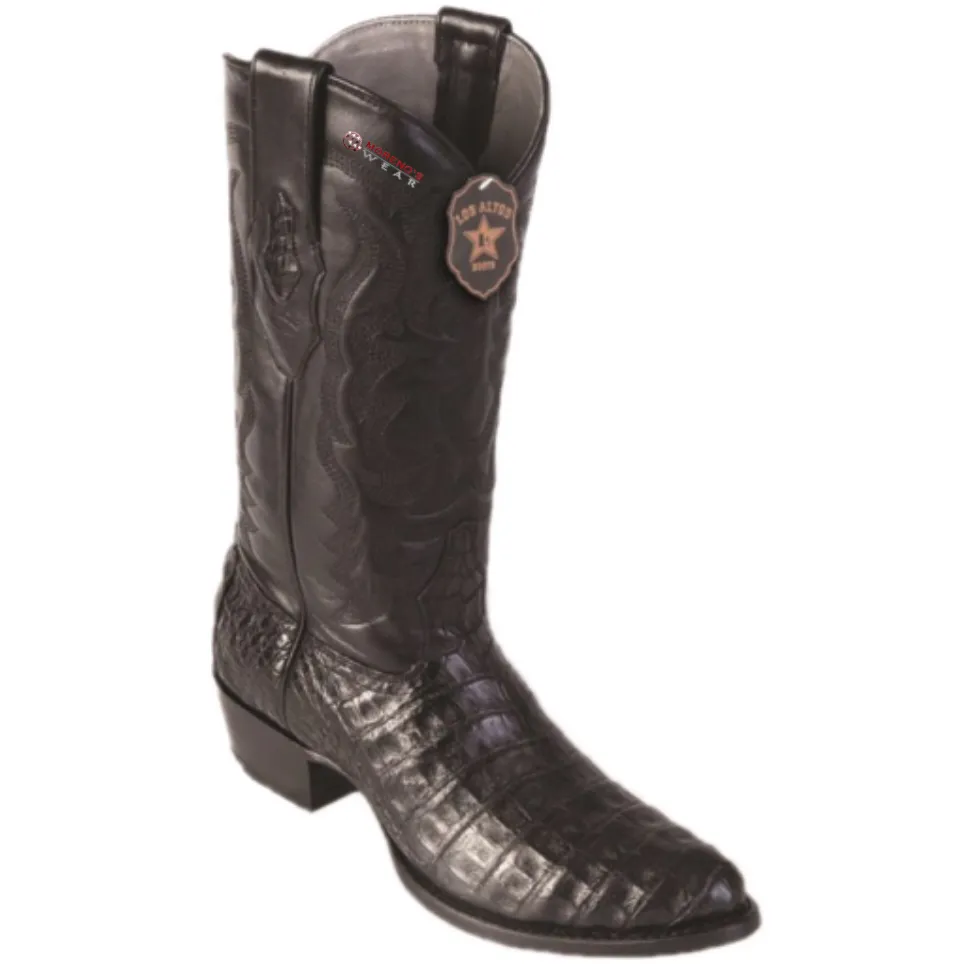 Men’s Los Altos Caiman Belly Boots Round Toe