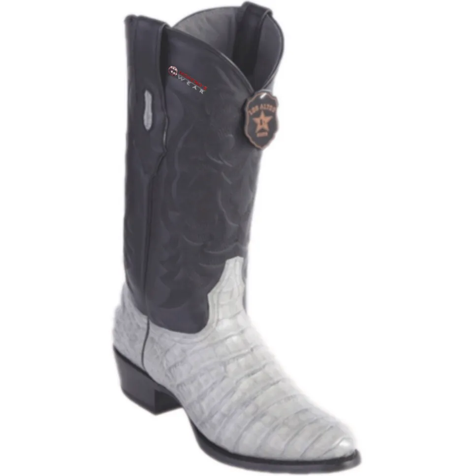 Men’s Los Altos Caiman Belly Boots Round Toe