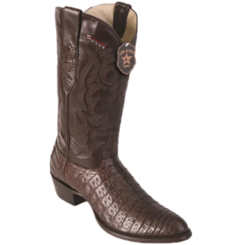 Men’s Los Altos Caiman Belly Boots Round Toe