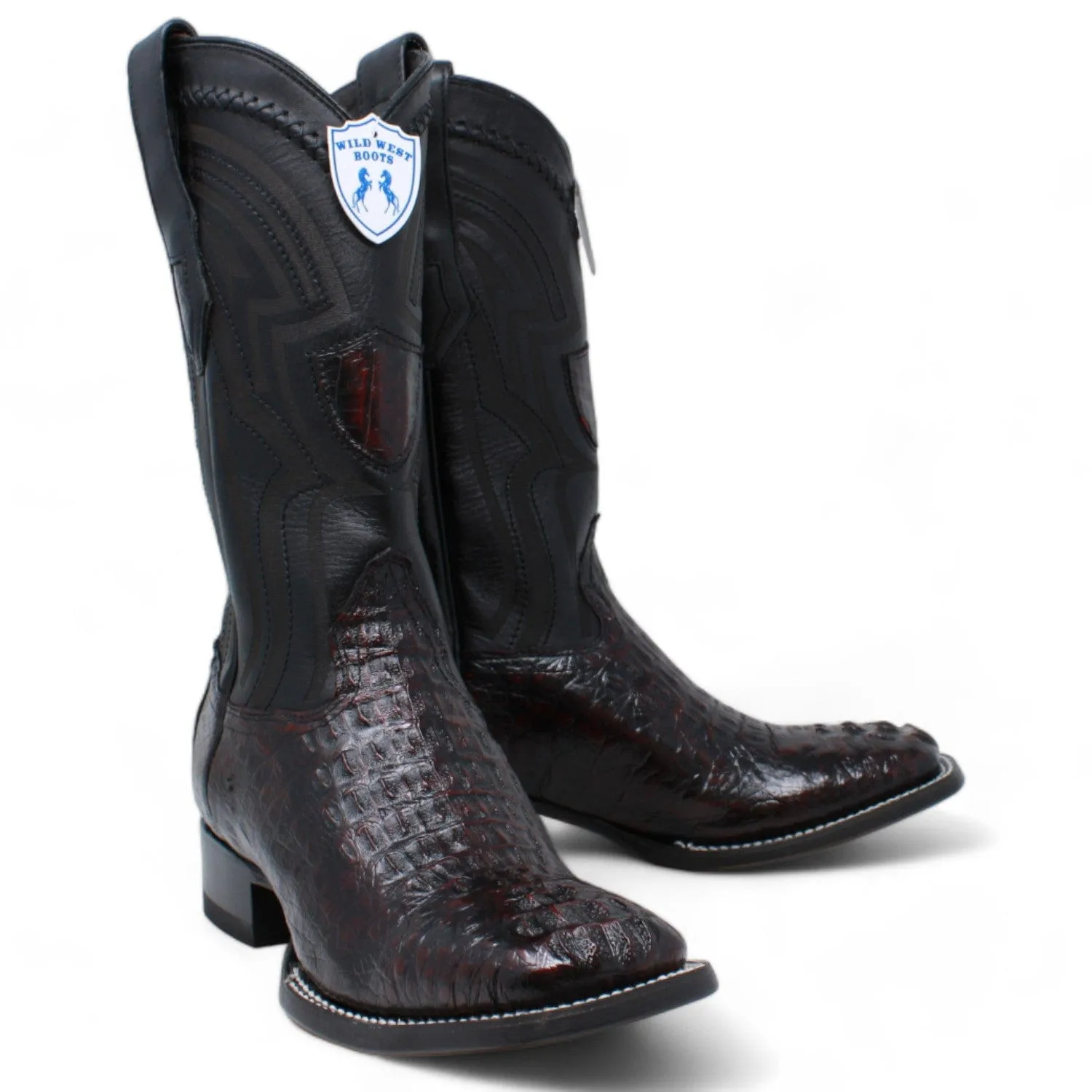 Men's Wild West Caiman Hornback Ranch Toe Boots 2824L02