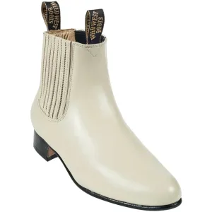 Men's Wild West Deer Skin Round Toe Charro Short Boots 26151