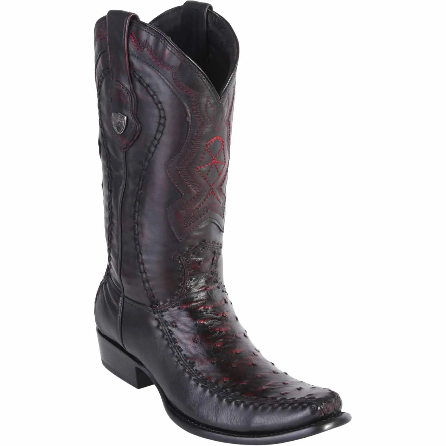 Men's Wild West Ostrich with Deer Dubai Toe Boots 279F03