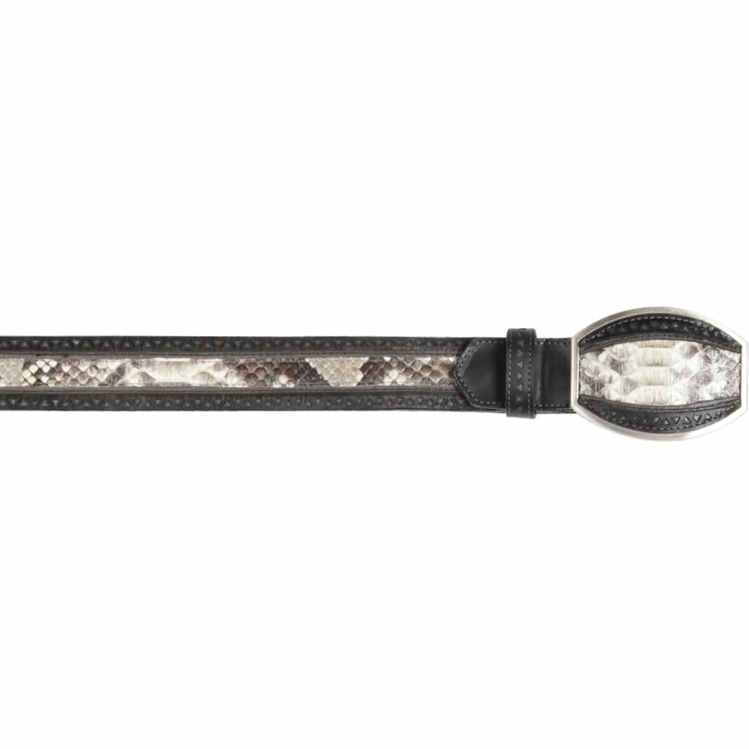 Men's Wild West Python Laser Design Casual Belt 2C24U5749