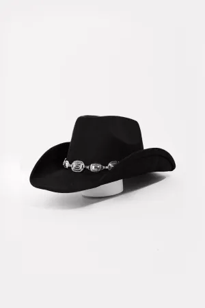 Metal Trim Cowboy Hat