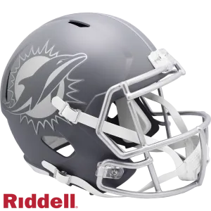 Miami Dolphins Helmet Riddell Replica Full Size Speed Style Slate Alternate