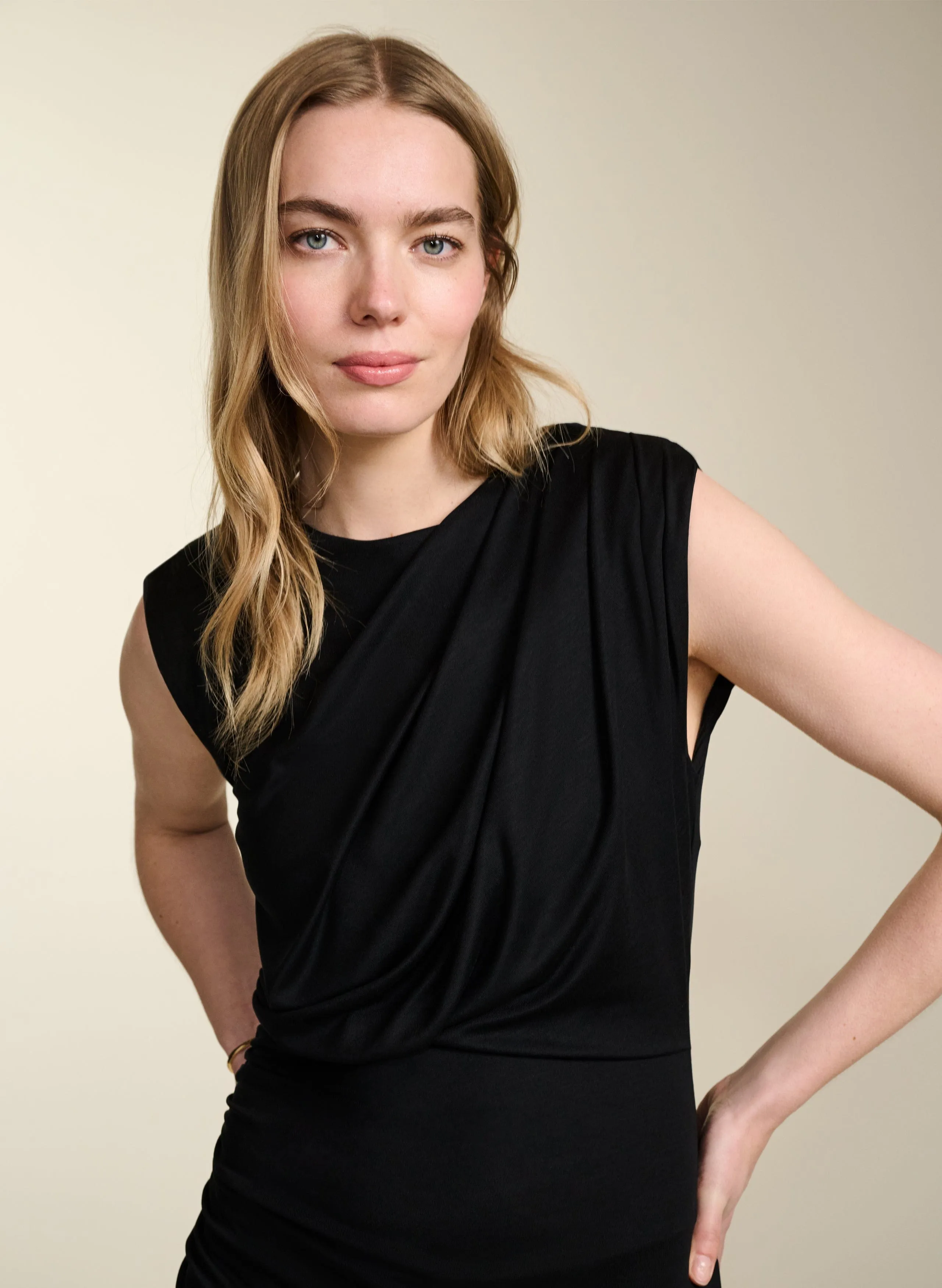 Michaela TENCEL™ Dress | Caviar Black