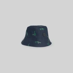 Miles the Label - Bucket Hat - Navy Croc Print