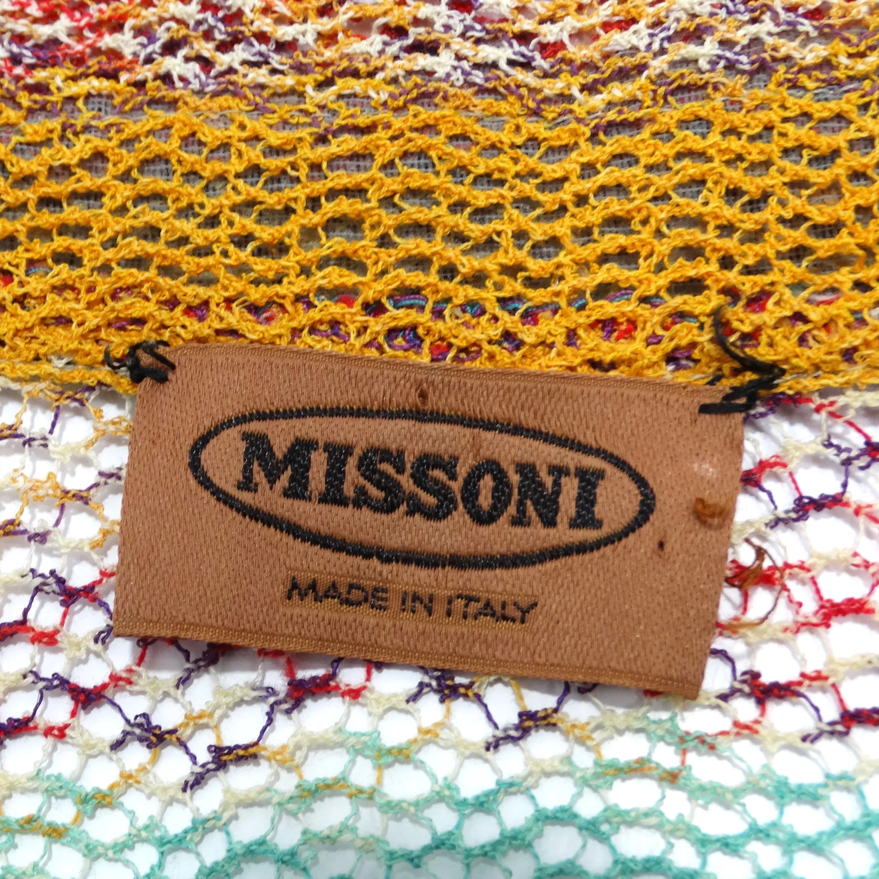 Missoni 1980s Multicolor Knit Button-Up Cardigan