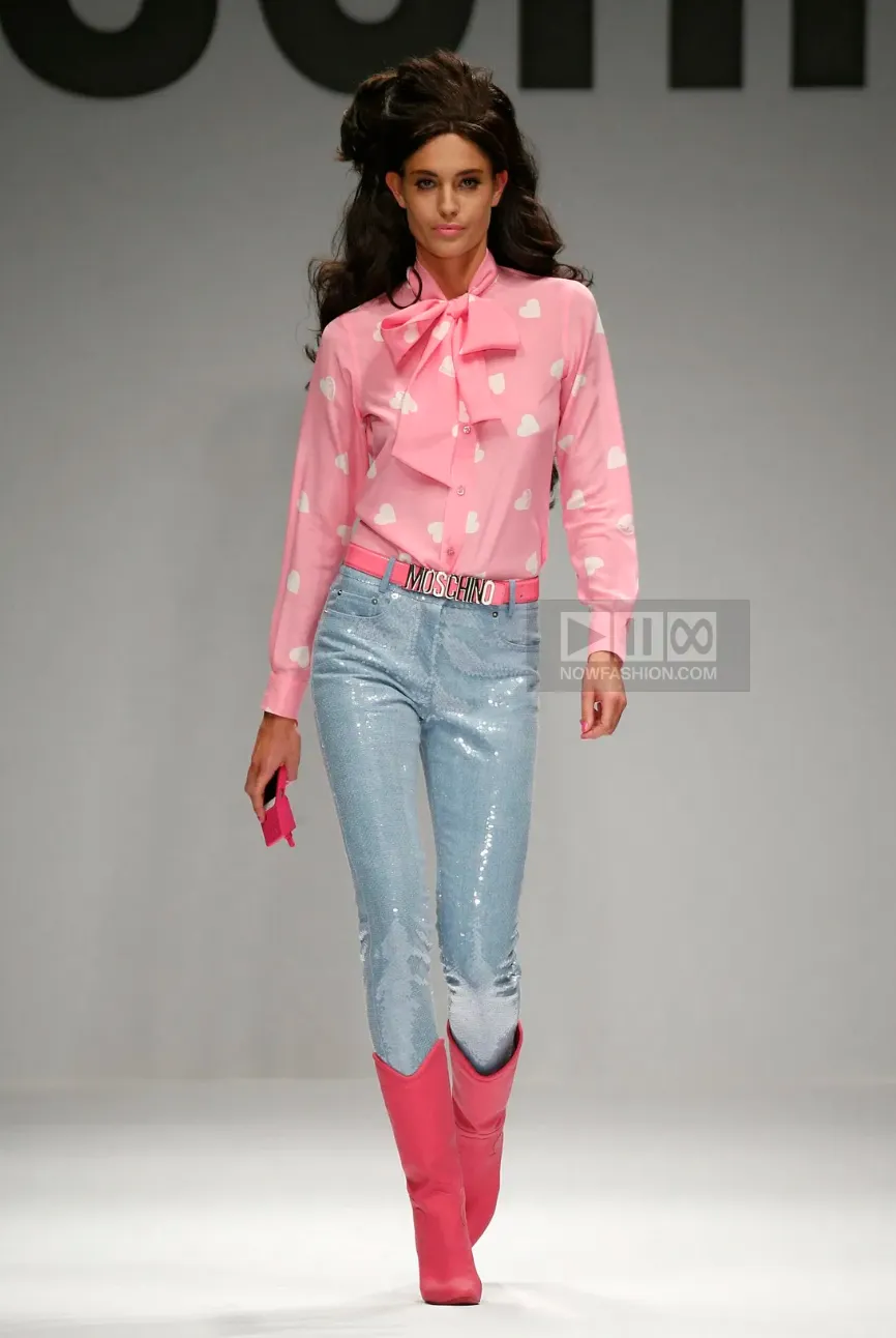 Moschino Couture! Pink Western Barbie Boots, SS15, 36 EU / 6 US