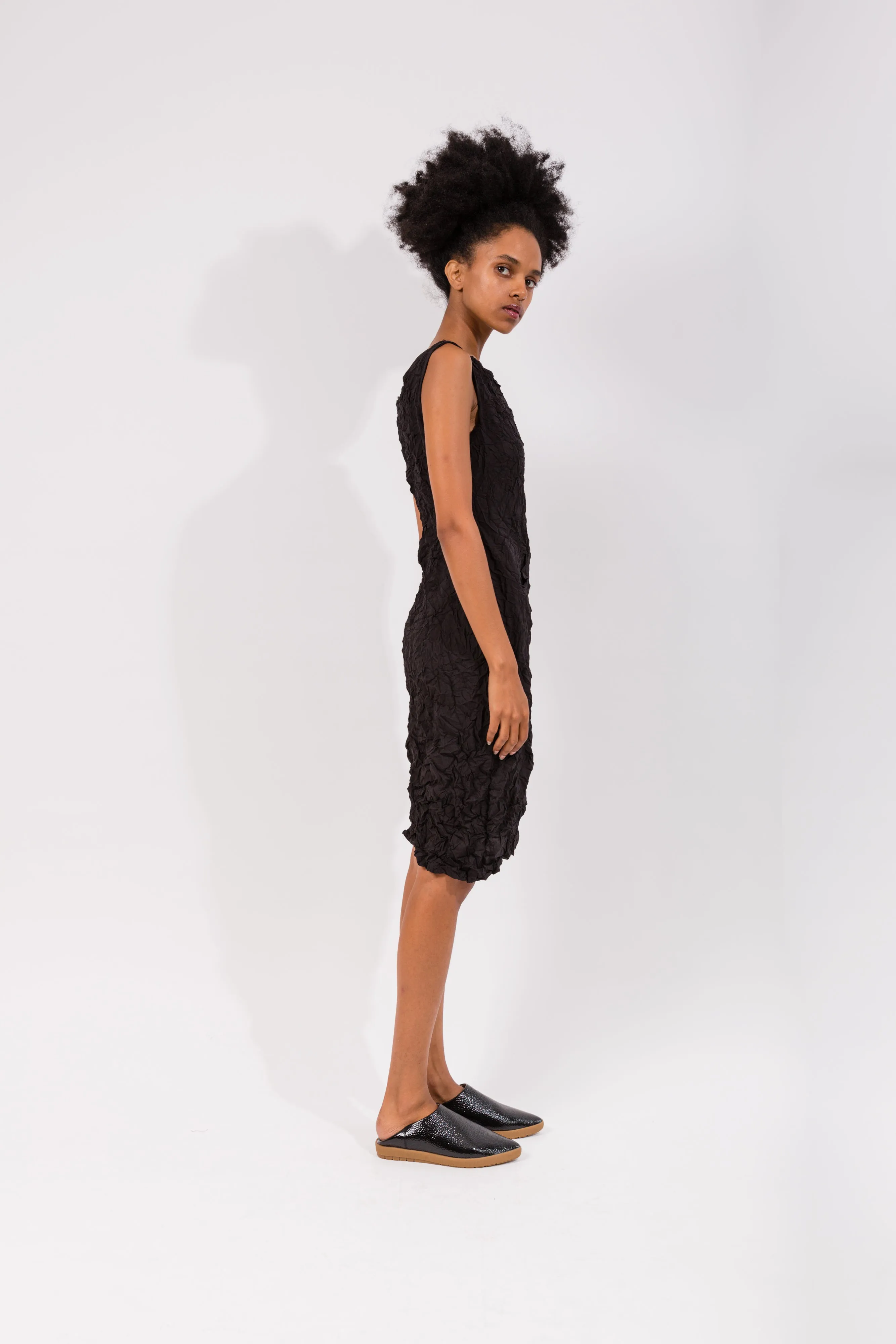 Moth Cowl Dress | Black