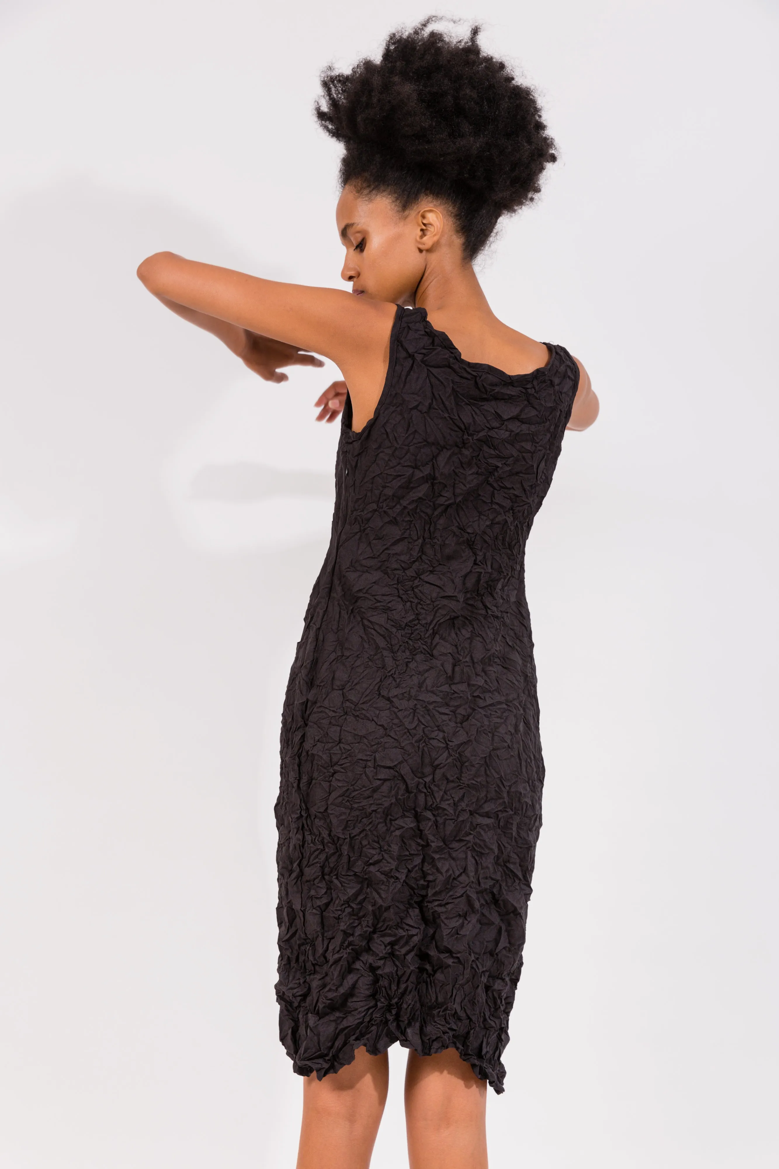 Moth Cowl Dress | Black
