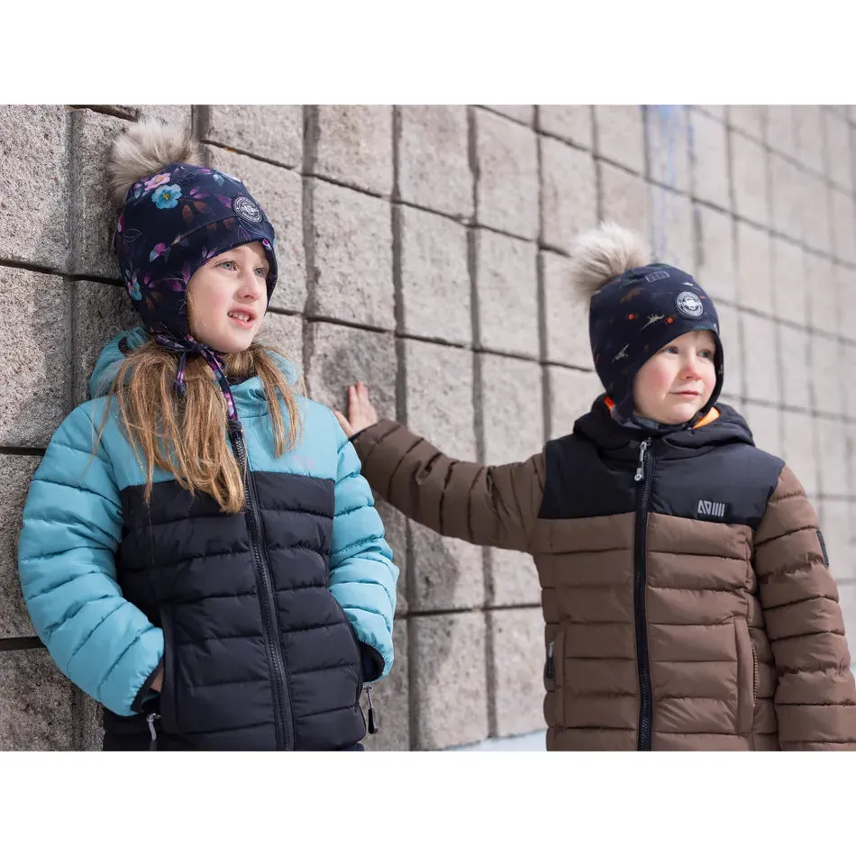 Nano Hooded Jacket in Brown/Black : Size 2 to 14