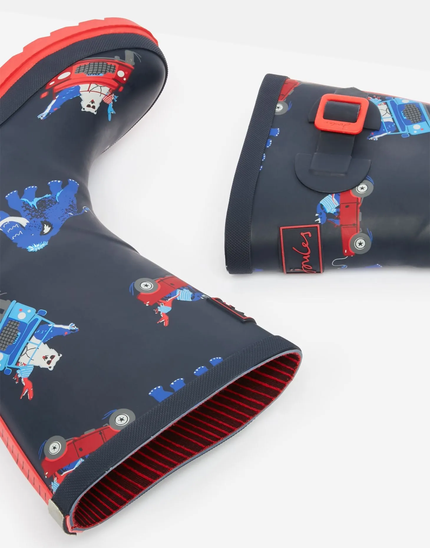 NAVY ANIMALS PRINTED RAIN BOOT
