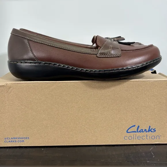 NEW Clarks Ashland Bubble Loafer Brown Multi US Women's 10