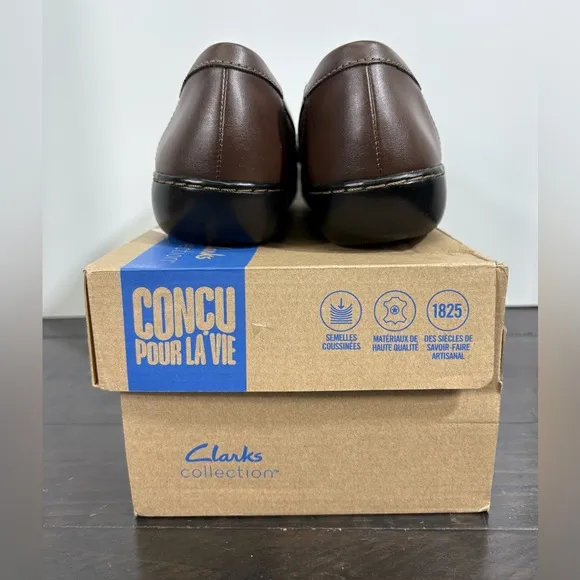 NEW Clarks Ashland Bubble Loafer Brown Multi US Women's 10