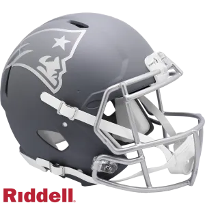 New England Patriots Helmet Riddell Authentic Full Size Speed Style Slate Alternate