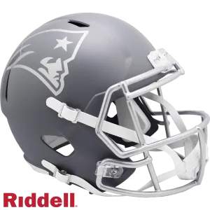 New England Patriots Helmet Riddell Replica Full Size Speed Style Slate Alternate