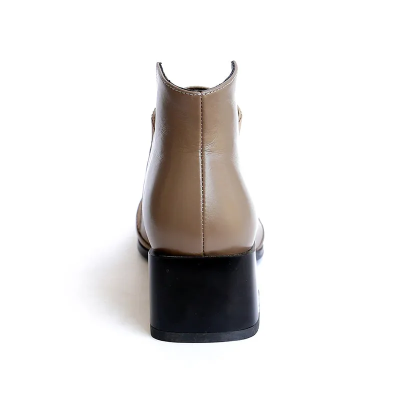 New Fashion Women Ankle boots Genuine Leather Autumn Winter Chelsea Boots Woman Sexy Ladies Work Boots Casual shoes